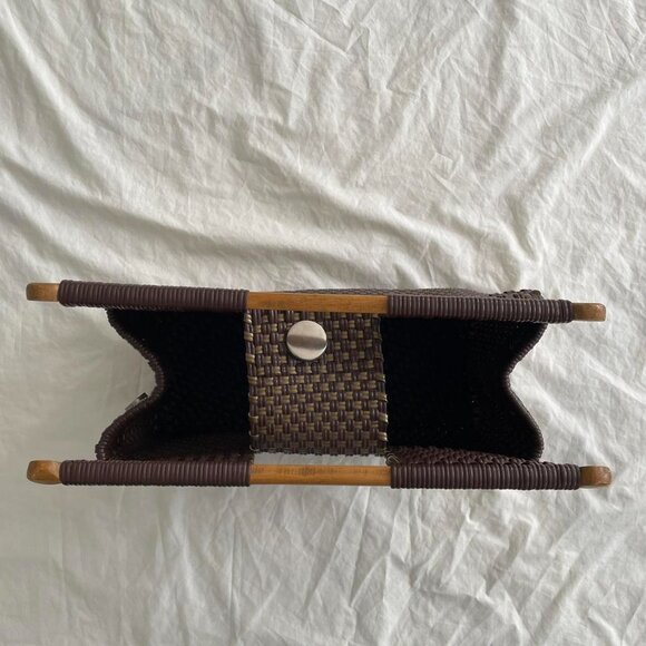 Brown Woven Top-handle bag - Picture 4 of 8